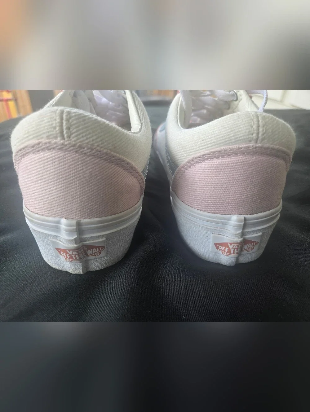 Vans Platform Old Skool Coral Pink & Light‎ Blue Canvas